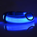 Pet Dogs Adjustable Luminous Collar For Night Safety - Striped Glow-in-the-Dark Collar For Night Walking